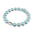 Aqua | Argent sterling 925 | Bracelet mauvais œil en cristal
